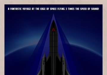 Air Force 75th Anniversary Commemorative Graphic - Flight of the Blackbird