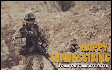 Marine Corps Air Ground Combat Center wishes base patrons Happy Thanksgiving