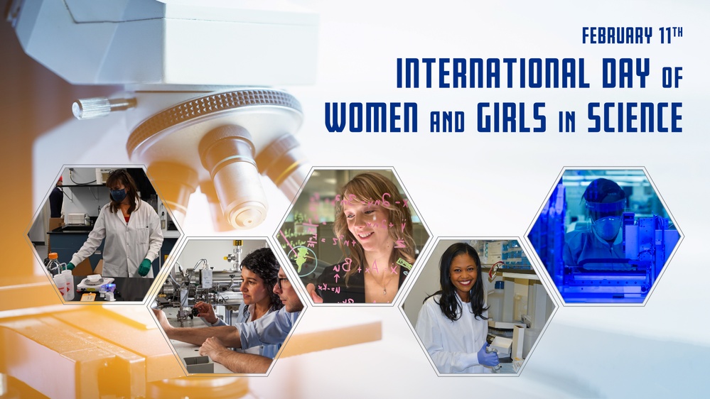 International Day of Women and Girls in Science observance graphic