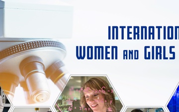 International Day of Women and Girls in Science observance graphic