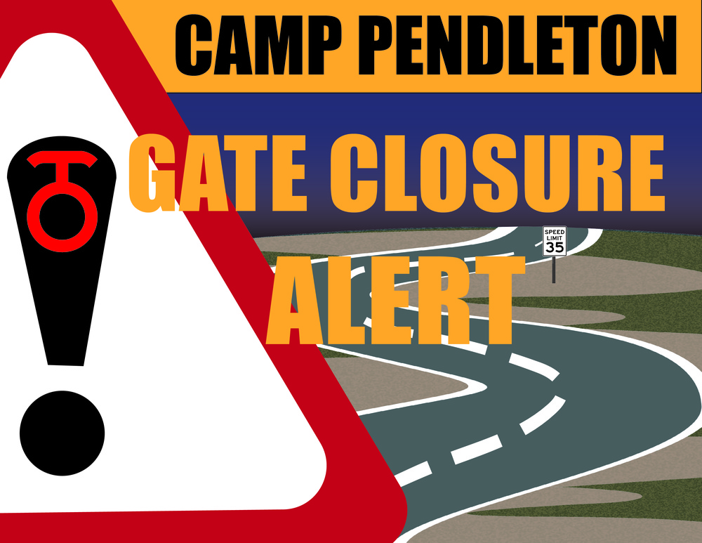 Camp Pendleton Gate Closure