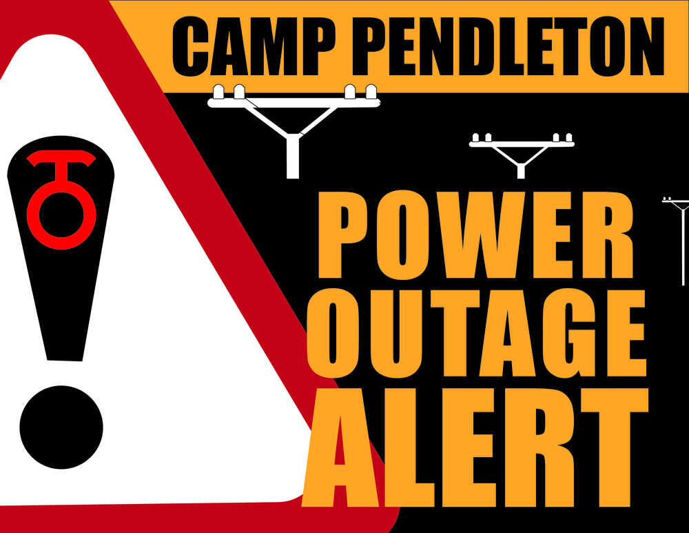 Camp Pendleton Power Outage Alert