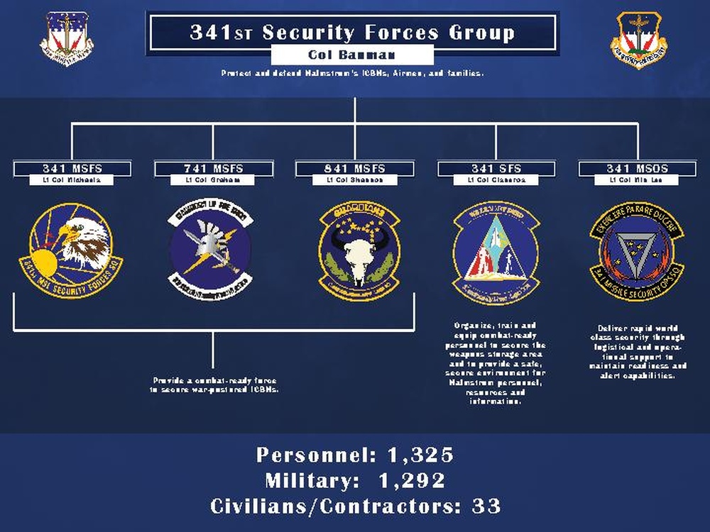 341st MW Visual Information Organizational Chart