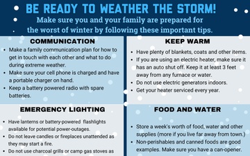 Winter storm tips