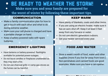 Winter storm tips