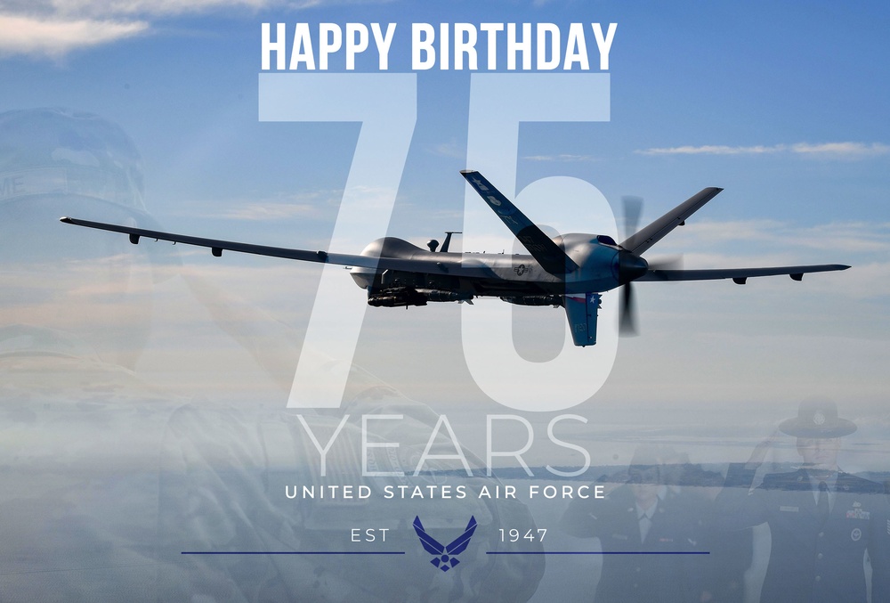 USAF 75th Birthday Social Media Graphic