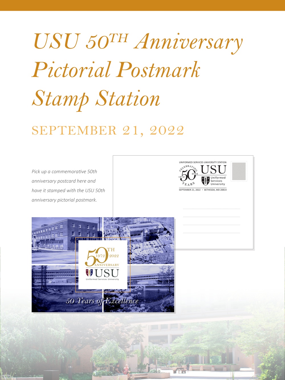 USU 50th Anniversary Pictorial Postmark Poster