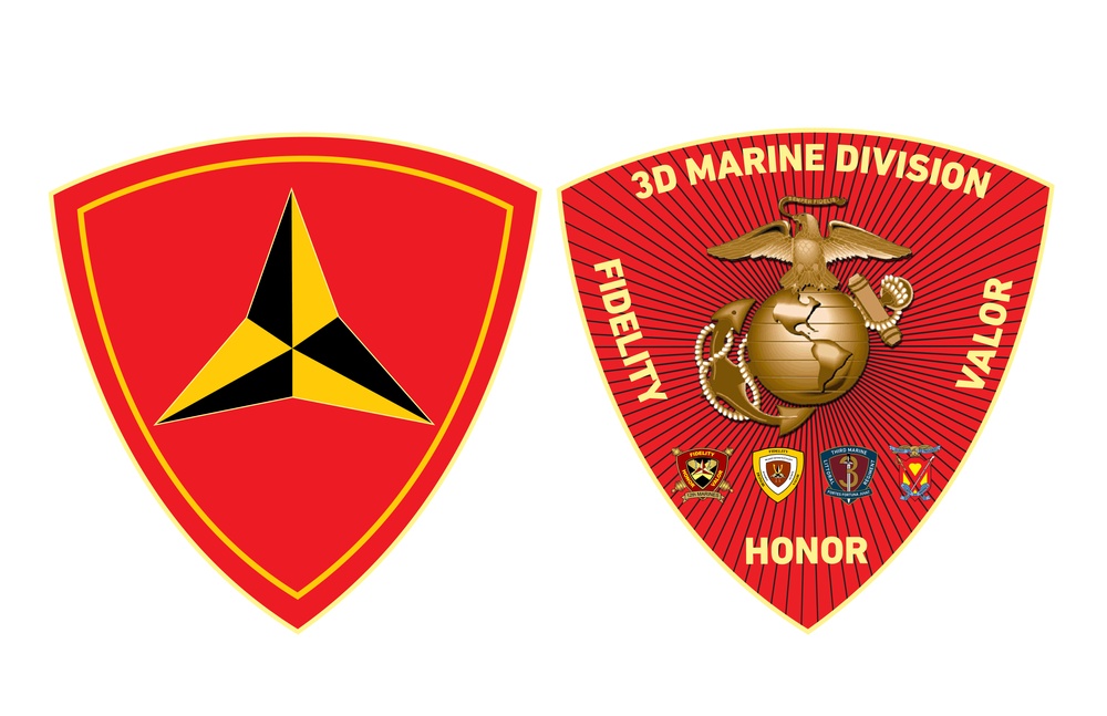 3D Marine Division Coin Design