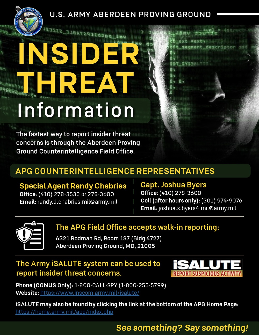 APG Insider Threat Information