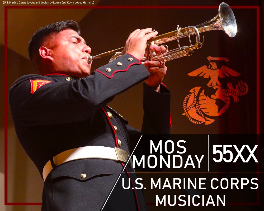 U.S. Marine Corps musician in the military occupational specialty