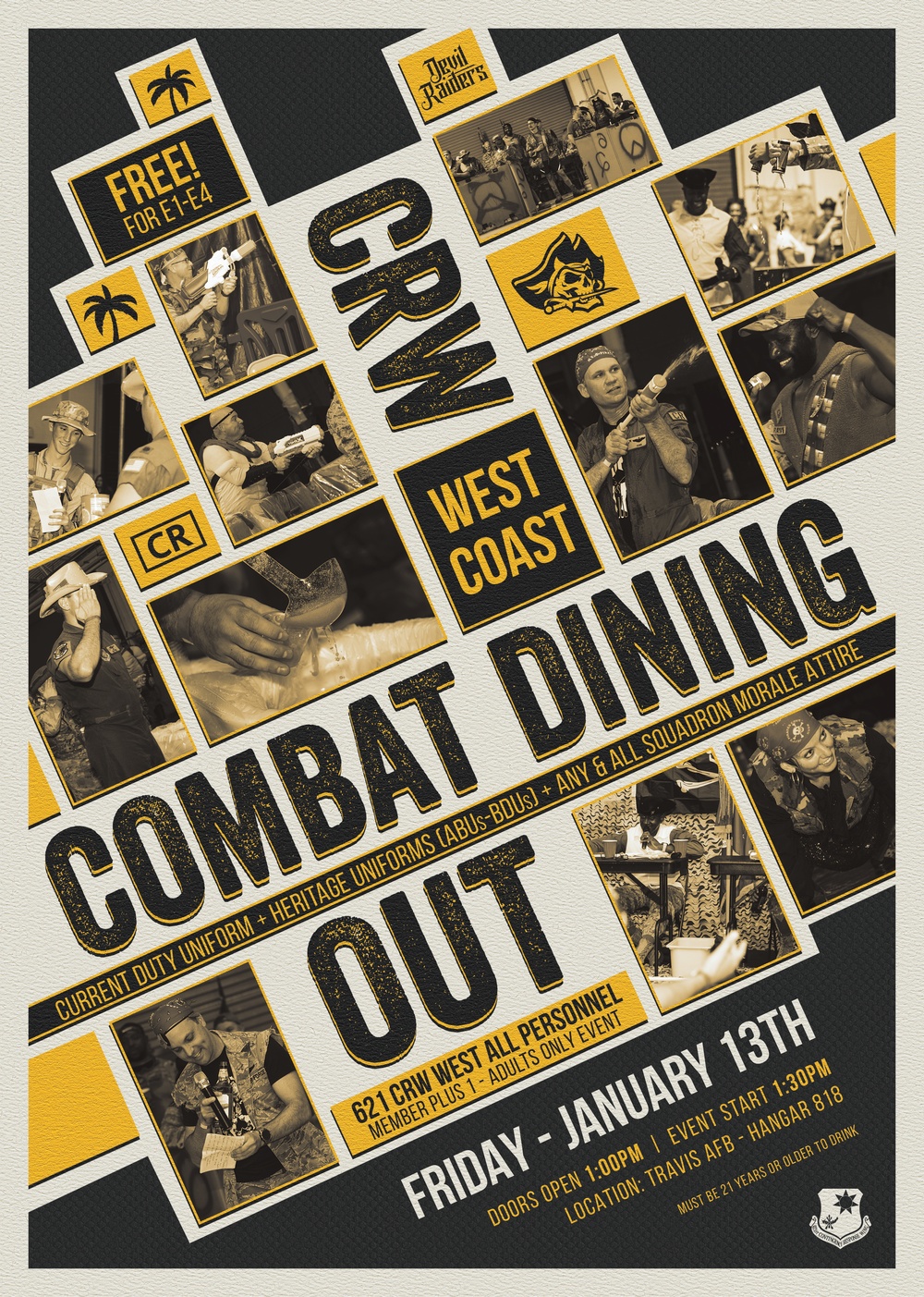 621st Contingency Response Wing Combat Dining Out Graphic - Flyer