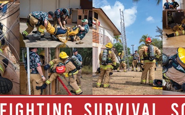 Pacific Missile Range Facility (PMRF) Conducts Fire Fighter Survival School