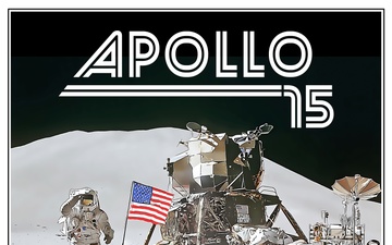 Air Force 75th Anniversary Poster: Apollo 15 - 1970s era