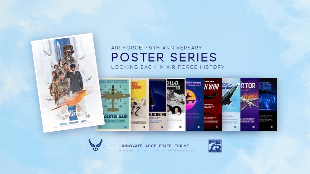 Air Force 75th Anniversary Poster Series Graphic