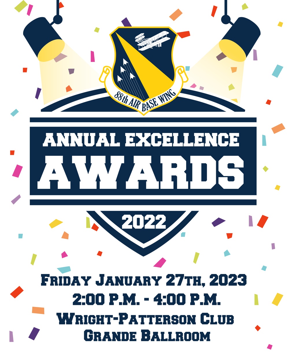 88th Air Base Wing 2022 Annual Excellence Awards Flyer