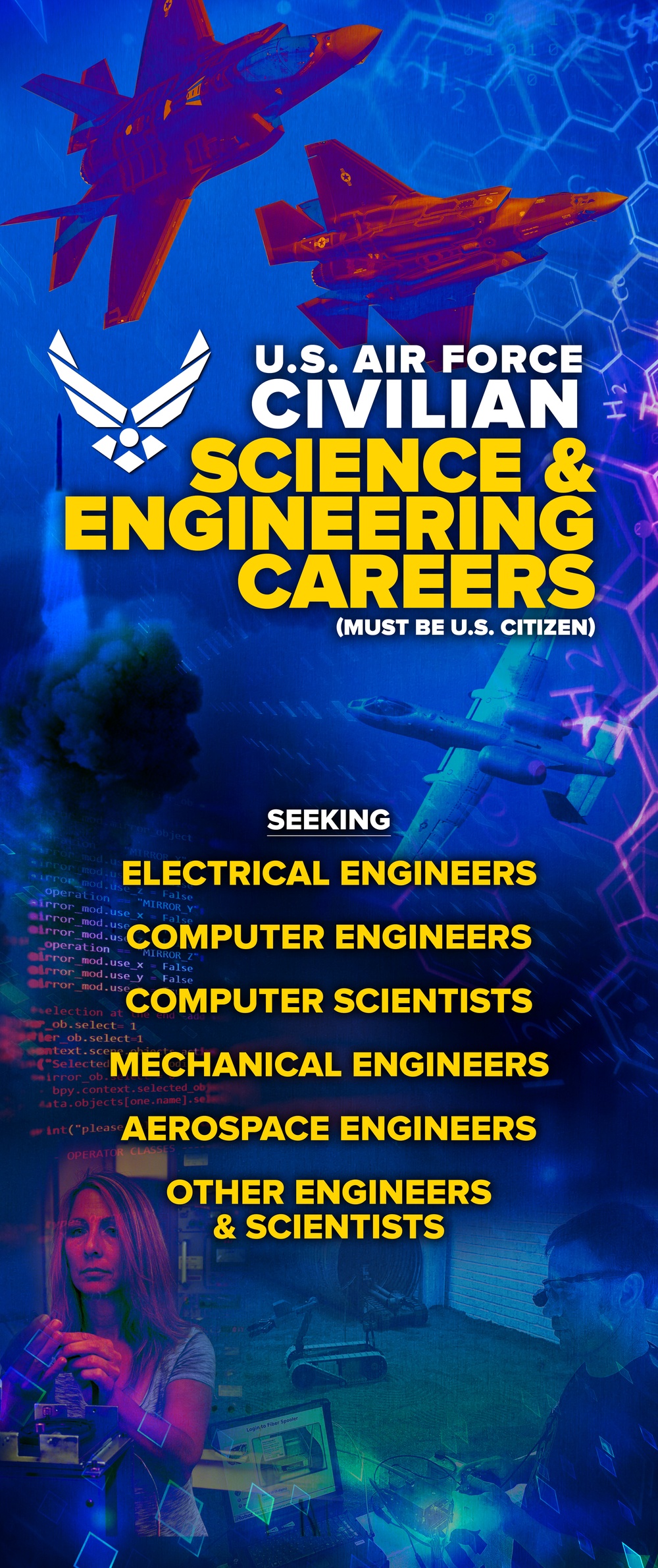 Banner Display - USAF Civilian Science and Engineering Careers