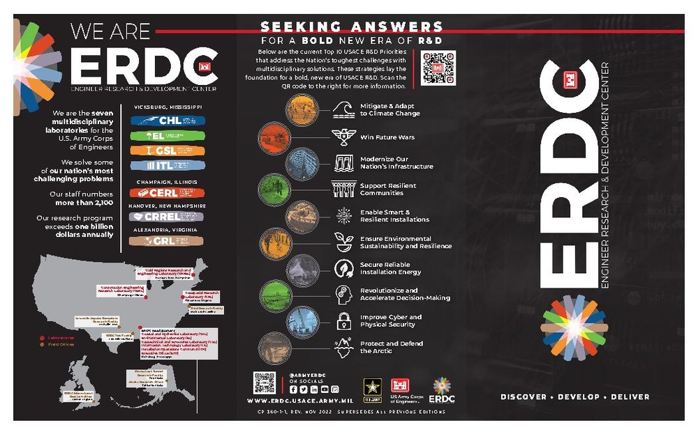 Engineer Research and Development Center Tri-fold Brochure
