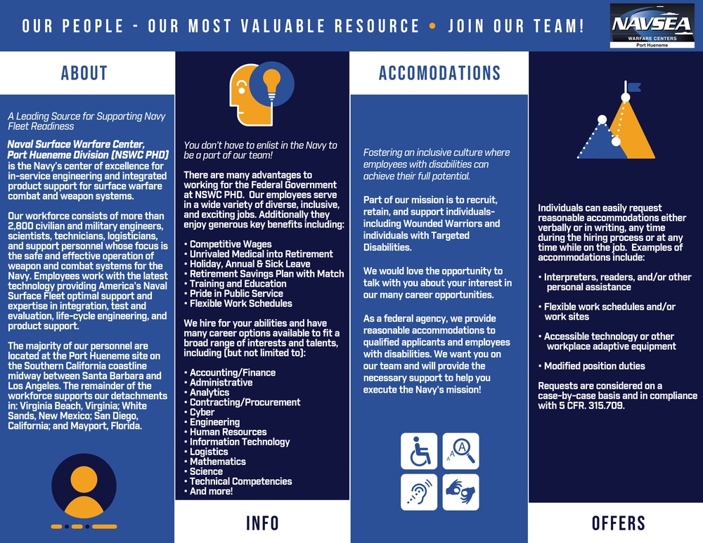 NSWC PHD Individuals With Disabilities Recruitment Pamphlet