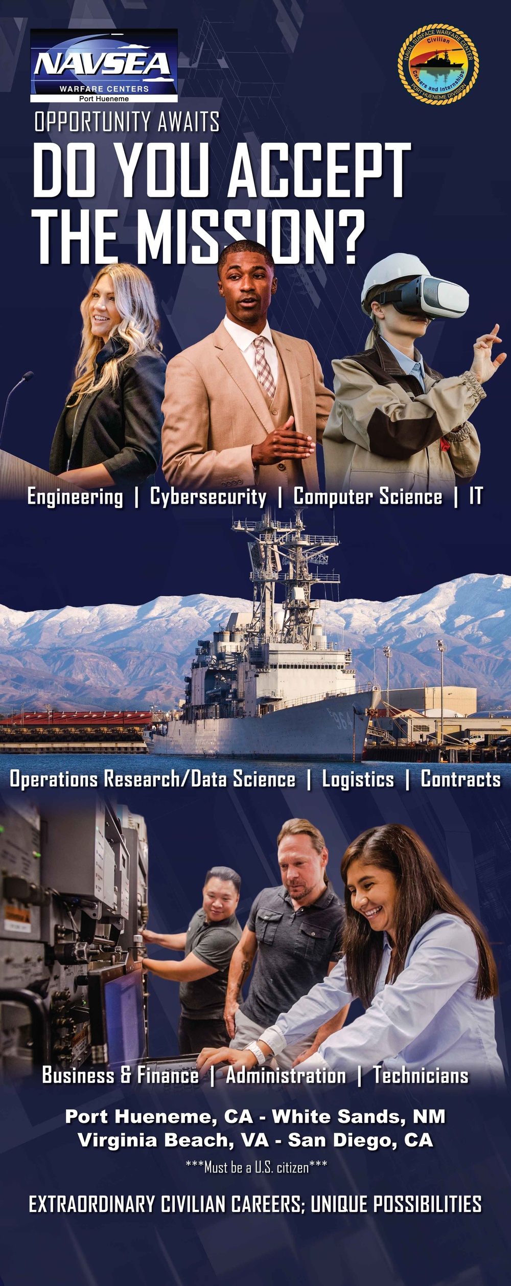 NSWC PHD Recruiting Office Banners
