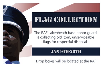 48th Fighter Wing base honor guard flag collection