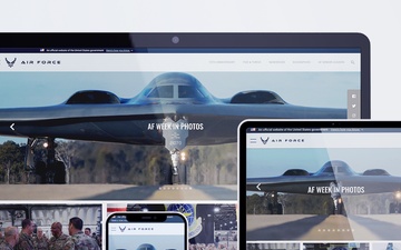 Theme design for the U.S. Air Force 330+ U.S. Air Force official websites