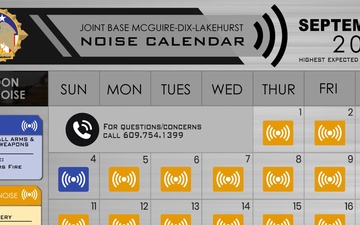 Joint Base McGuire Dix Lakehurst Noise Calendar