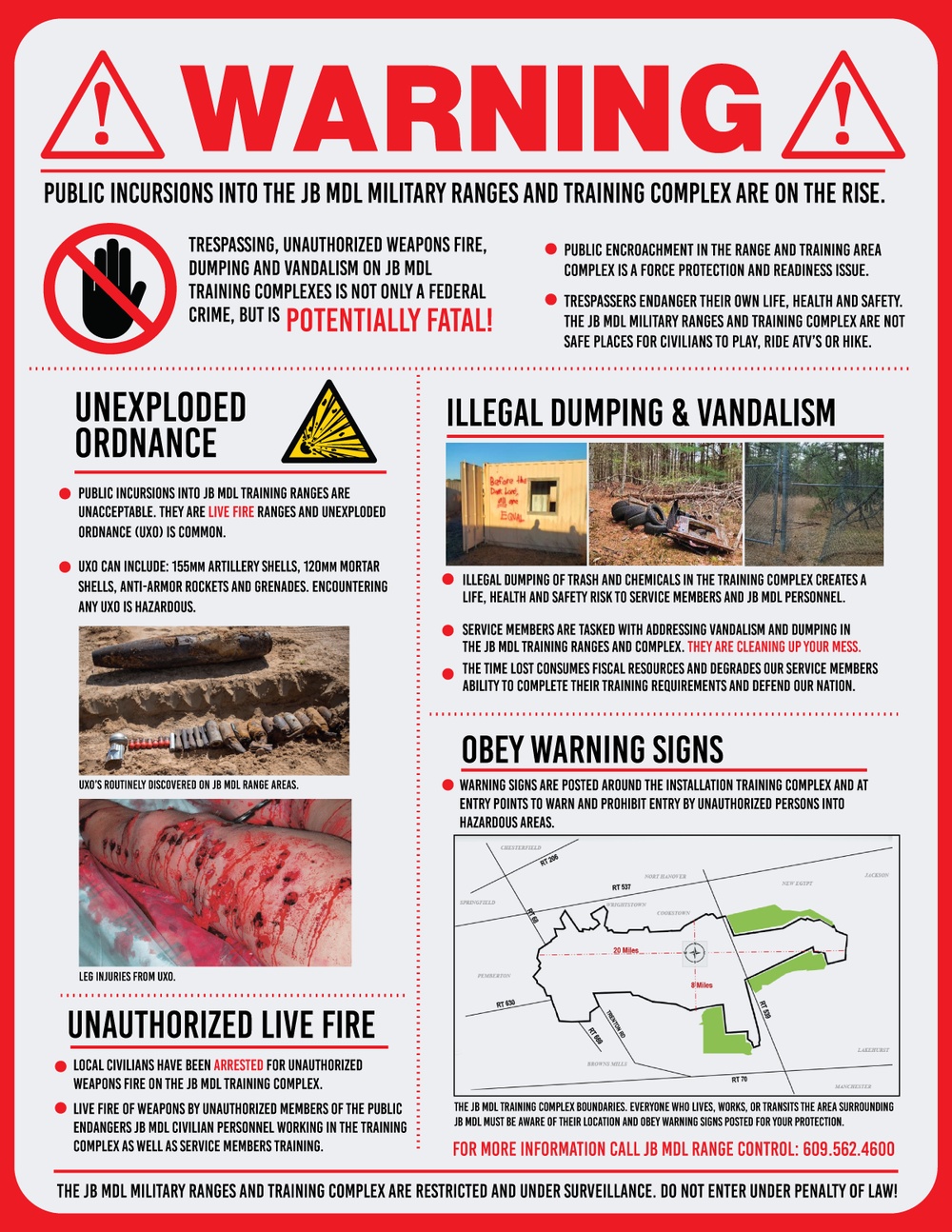 Joint Base McGuire-Dix-Lakehurst Training Range Encroachment Warning