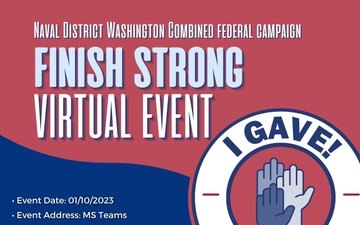 Strong Finish for Naval District Washington’s Combined Federal Campaign