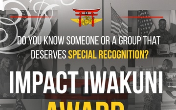 Marine Corps Air Station Impact Iwakuni Award poster