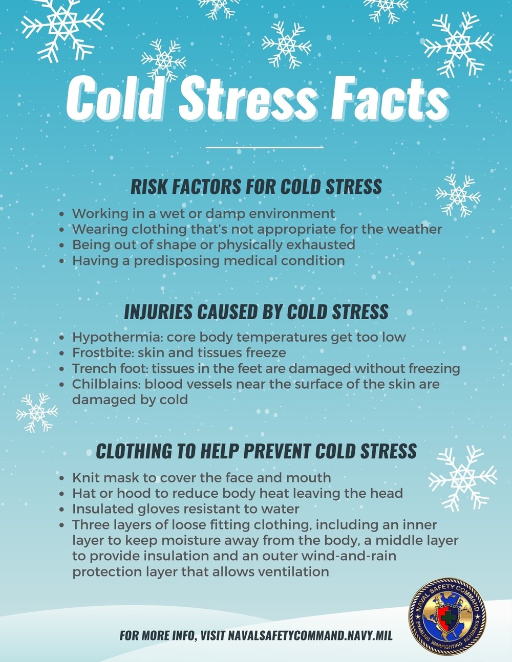 Cold Stress Facts