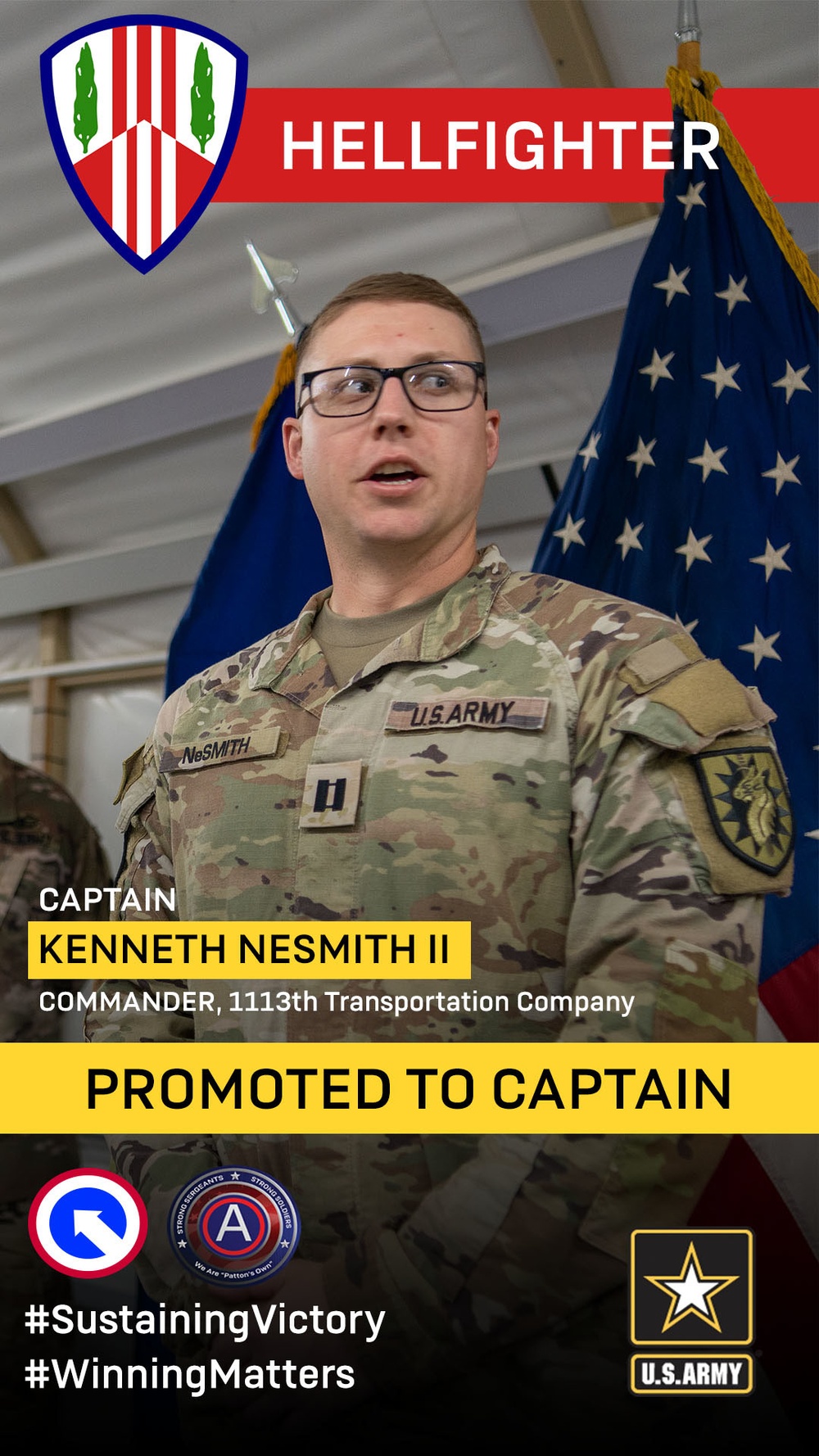 Hellfighter Commander Promoted to Captain