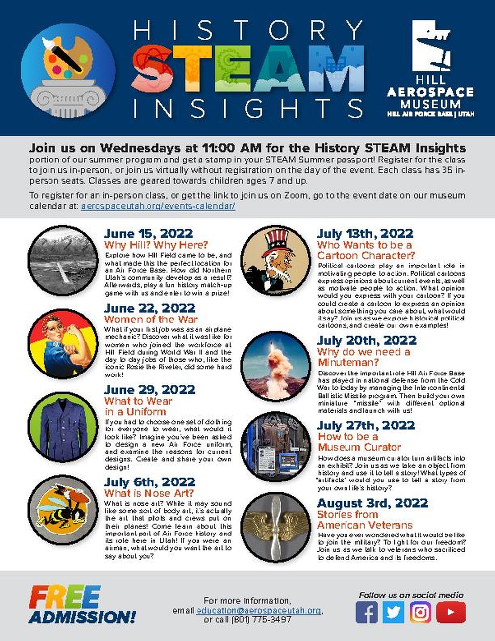 History STEAM Insights Flyer