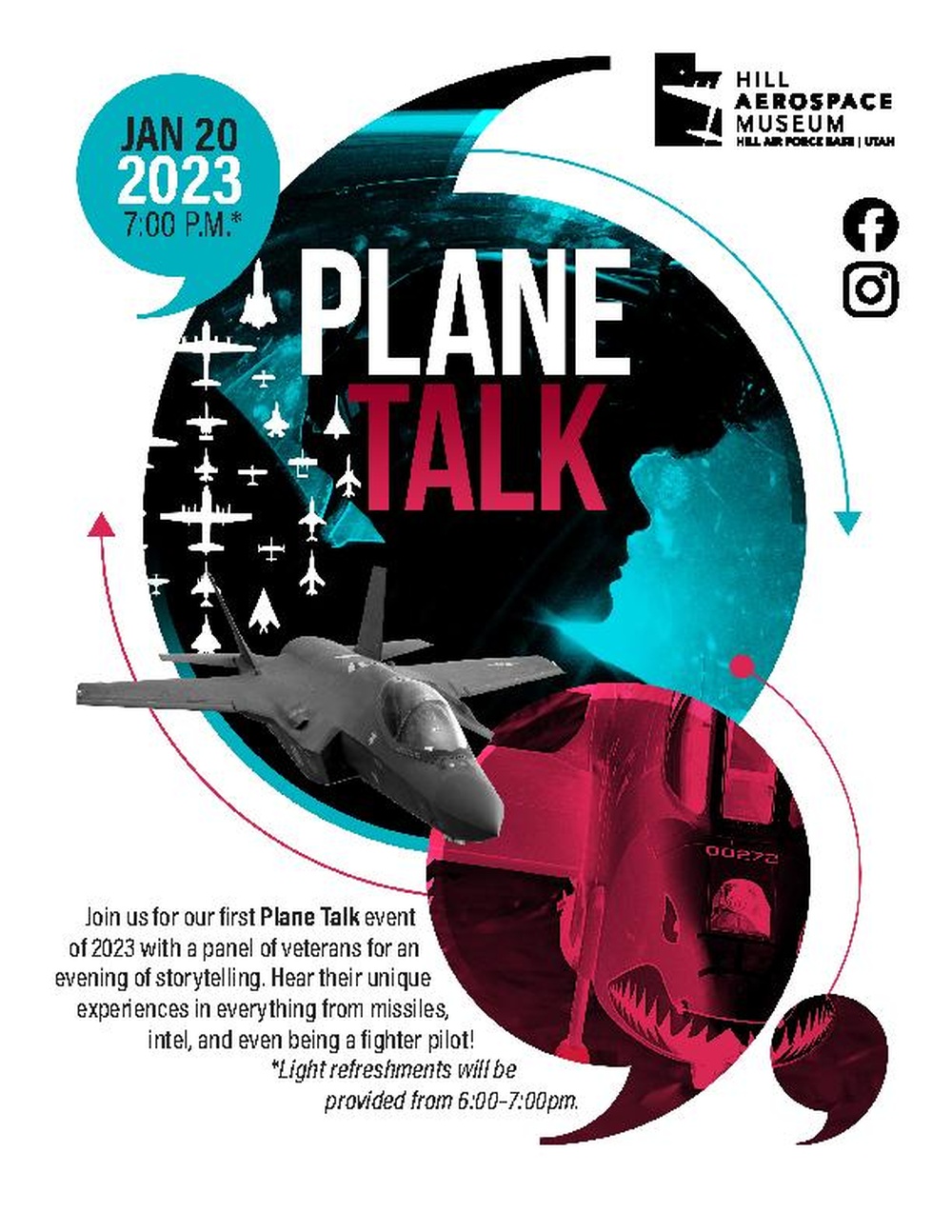 Plane Talk flyer, Hill Aerospace Museum