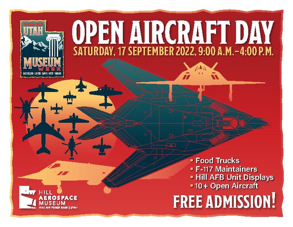 Open Aircraft Day Flyer, Hill Aerospace Museum, September 2022