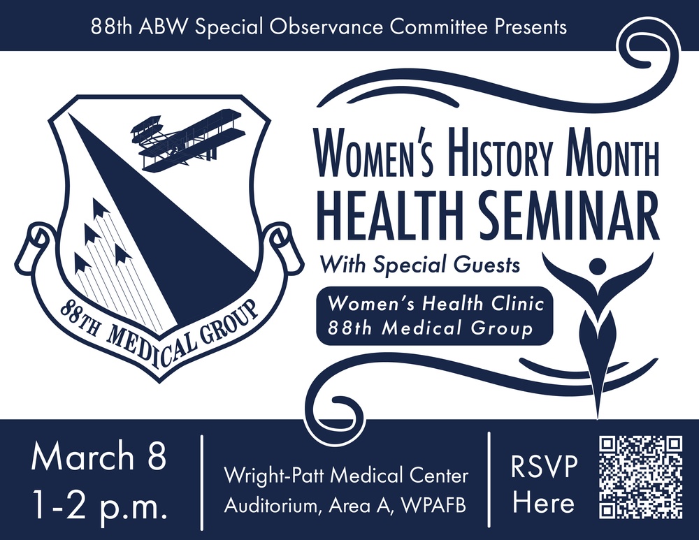 88th Air Base Wing Women&amp;#39;s History Month Event Flyers