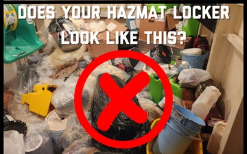 Hazmat Locker Incorrect/Correct Poster