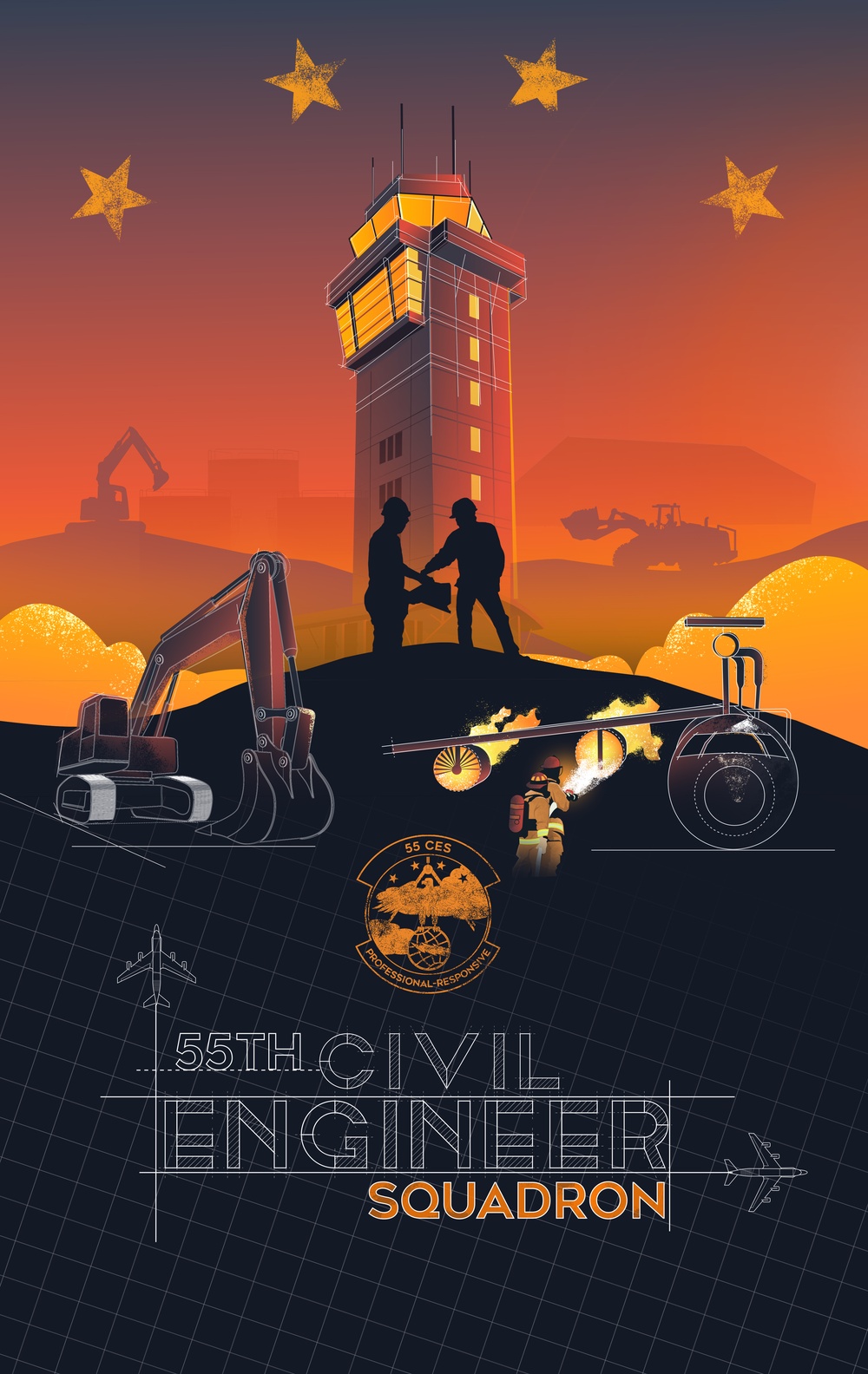 55th Civil Engineer Recruitment Poster