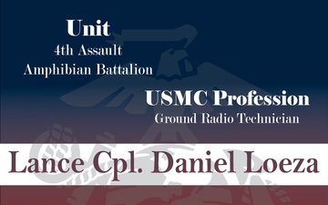 Renowned Reservist Lance Cpl. Daniel Loeza