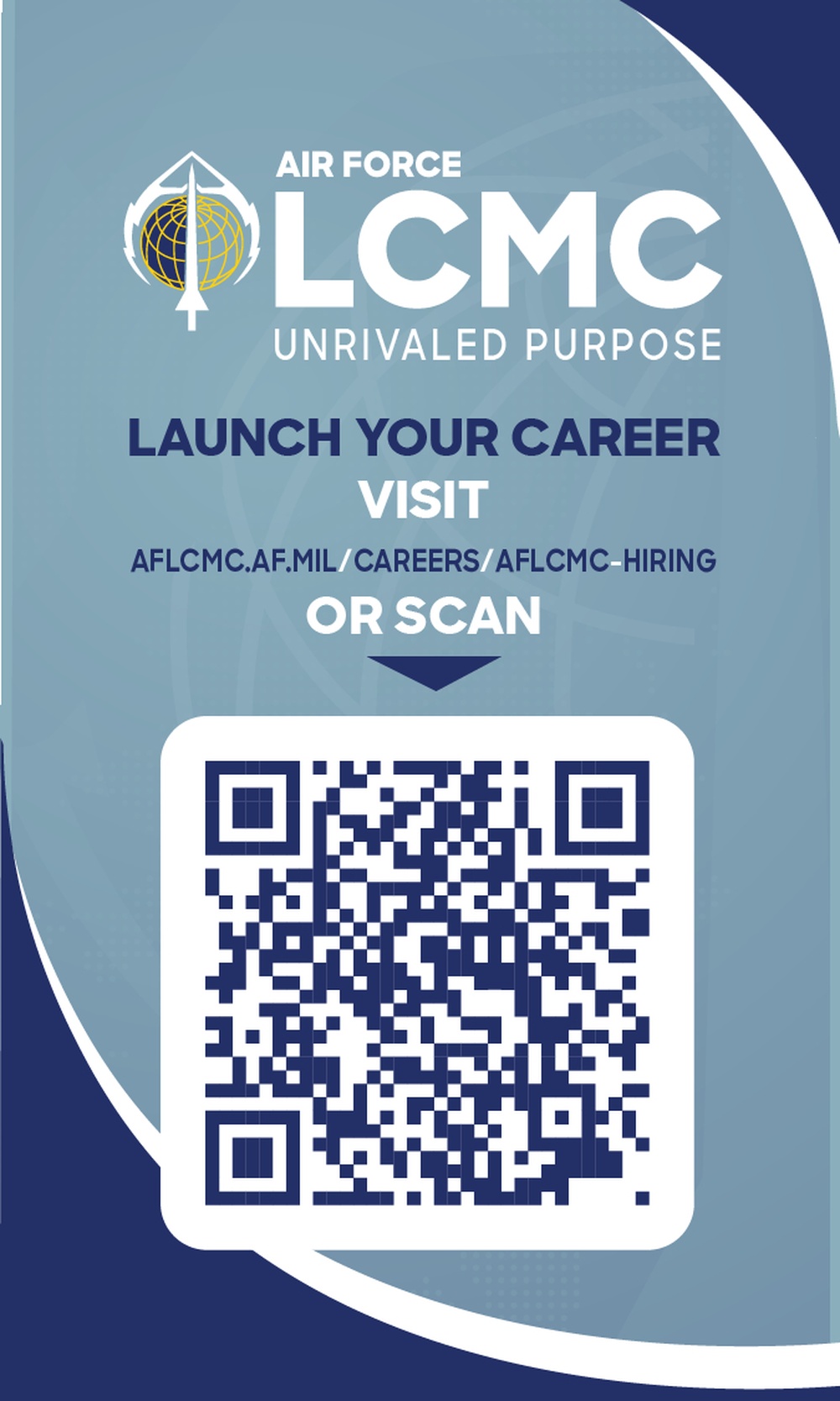 Air Force Life Cycle Management Center Recruitment Business Card (Front)