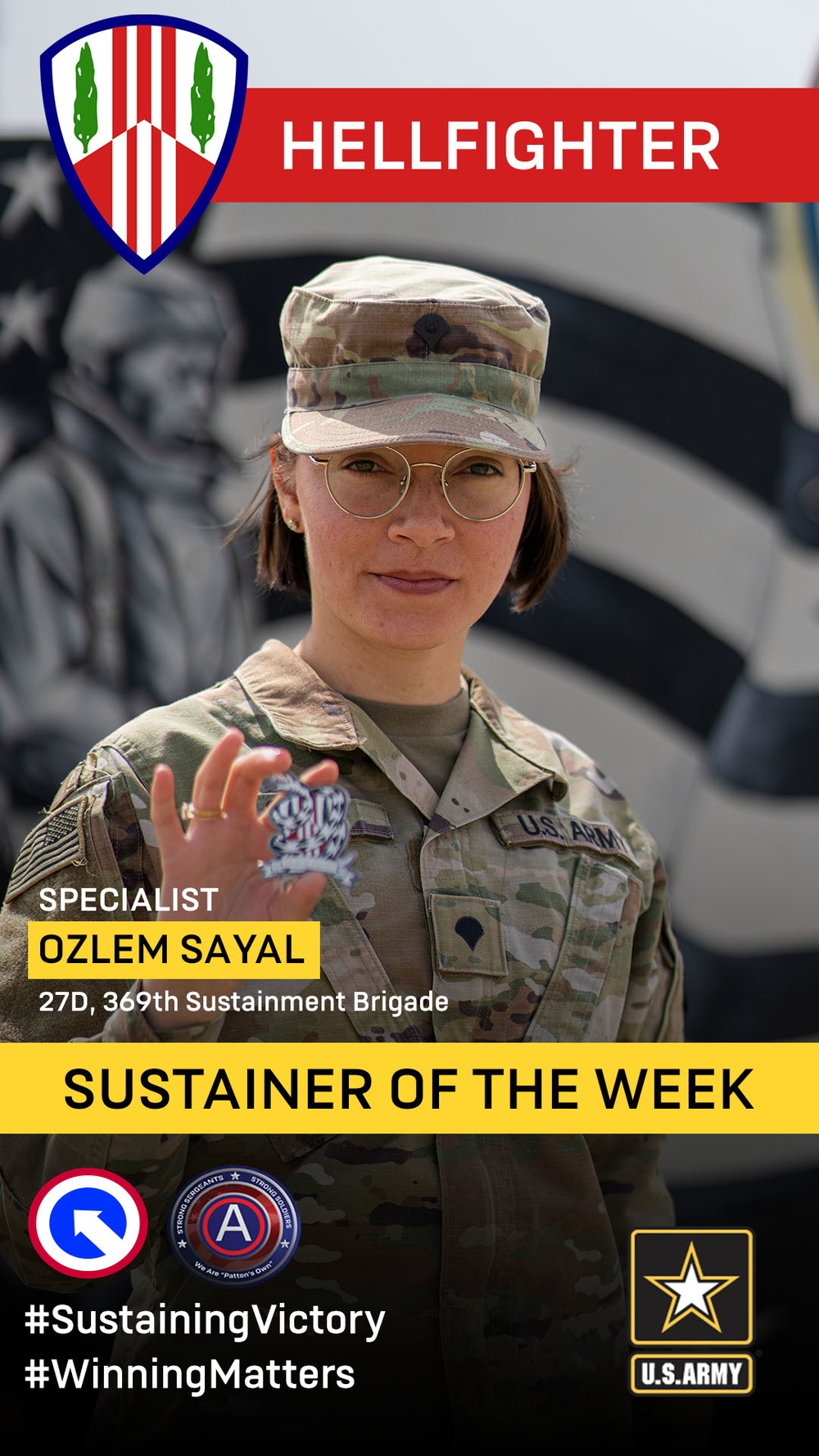 Hellfighter Sustainer of the Week - SPC Ozlem Sayal