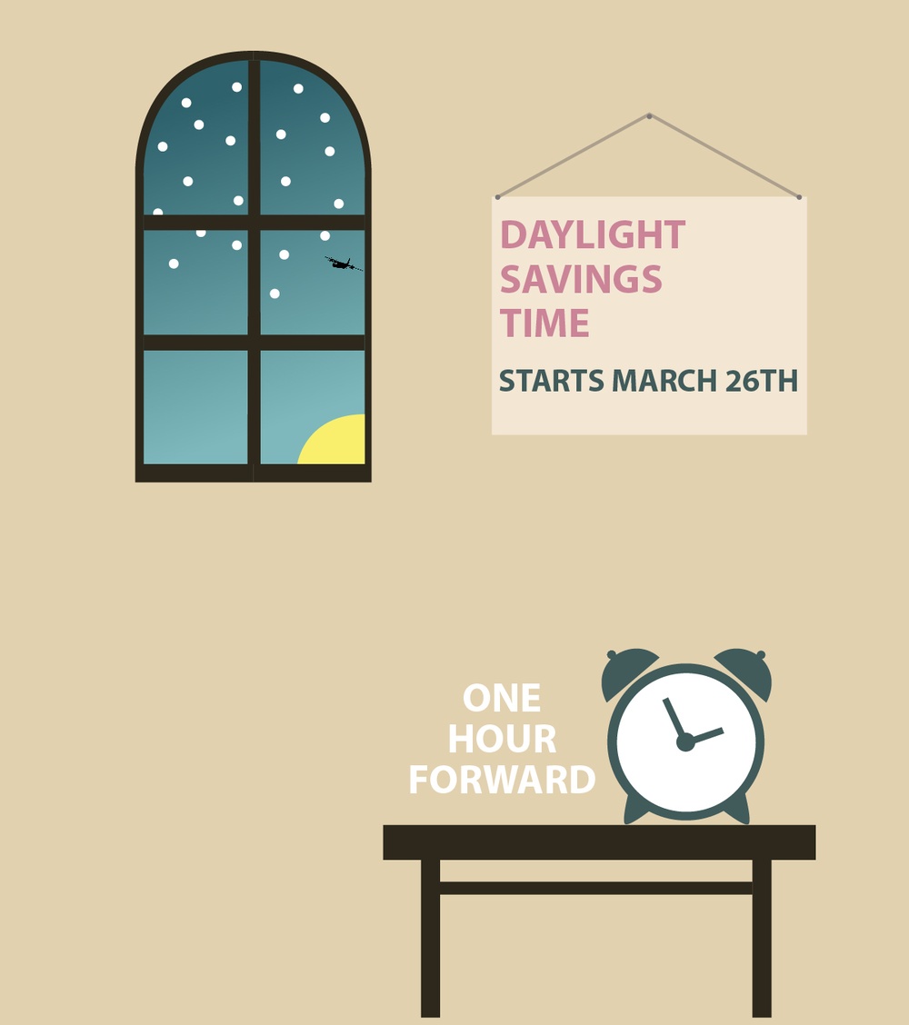 One hour forward: Daylight Savings reminder