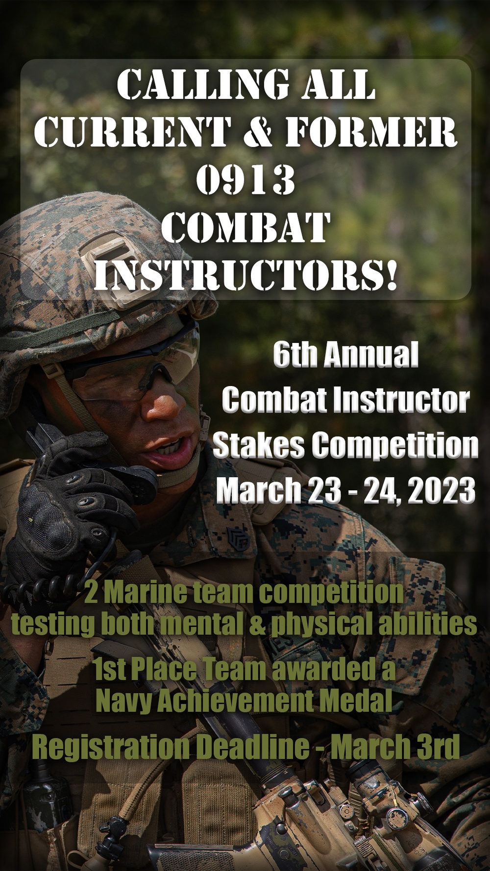 Combat Instructor Stakes Competition