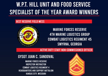 WPT Hill Unit and Food Service Specialist of the Year Awards Winners
