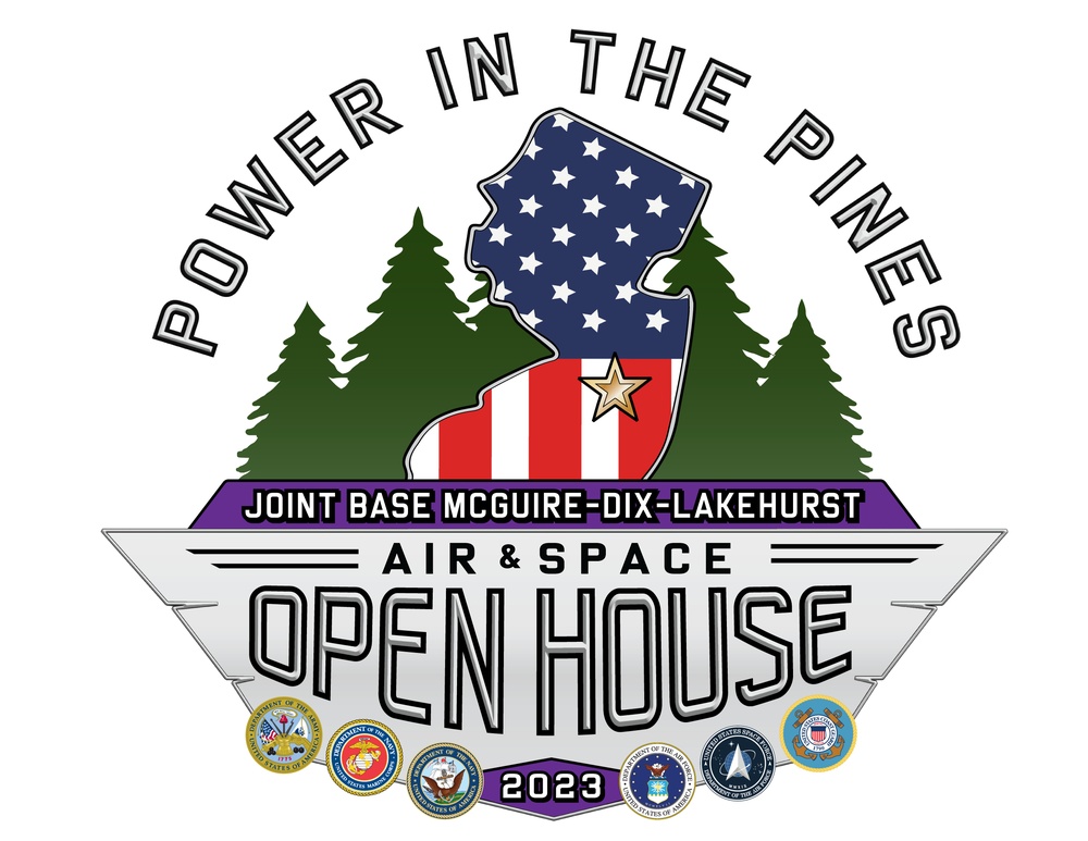 2023 Joint Base McGuire-Dix-Lakehurst Power in the Pines Air and Space Open House Official Logo - Identity Design