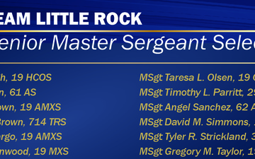 SMSgt Selects at Little Rock Air force Base