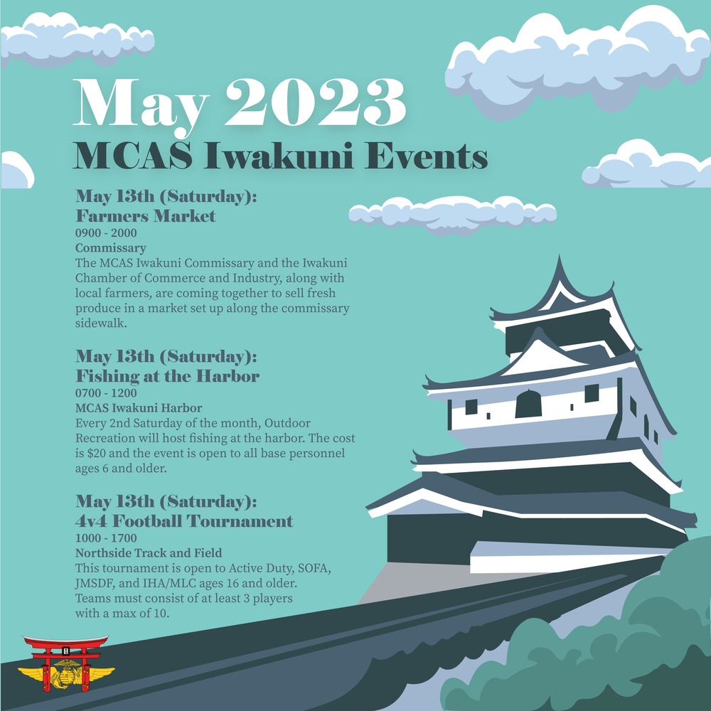 Marine Corps Air Station Iwakuni May 2023 calendar