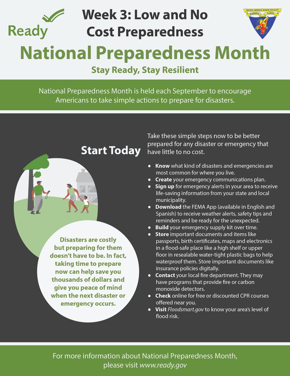 PMRF Educates DoD Personnel about National Preparedness Month