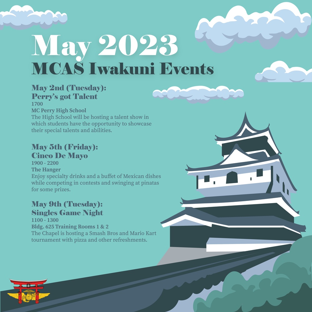 Marine Corps Air Station Iwakuni May 2023 calendar