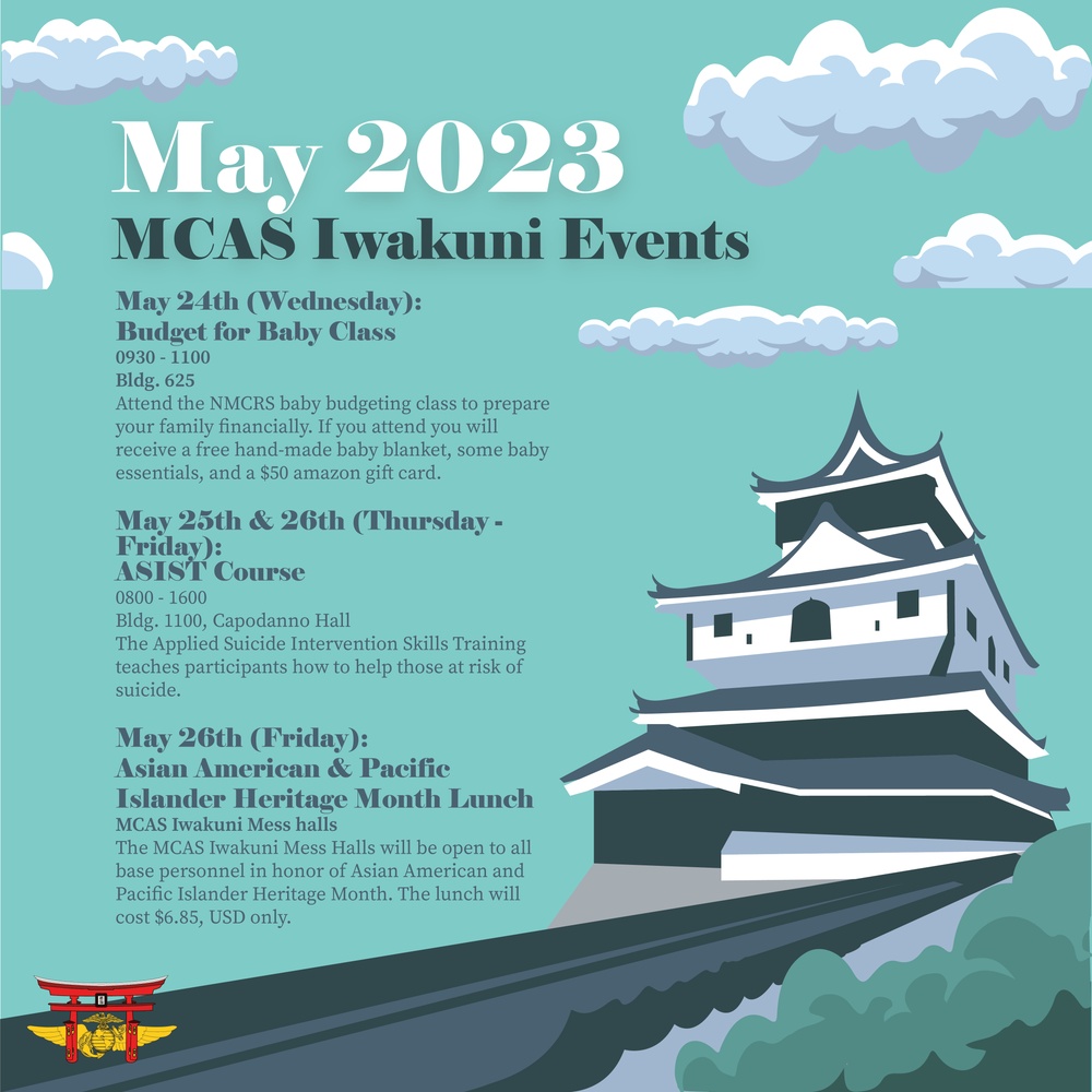 Marine Corps Air Station Iwakuni May 2023 calendar