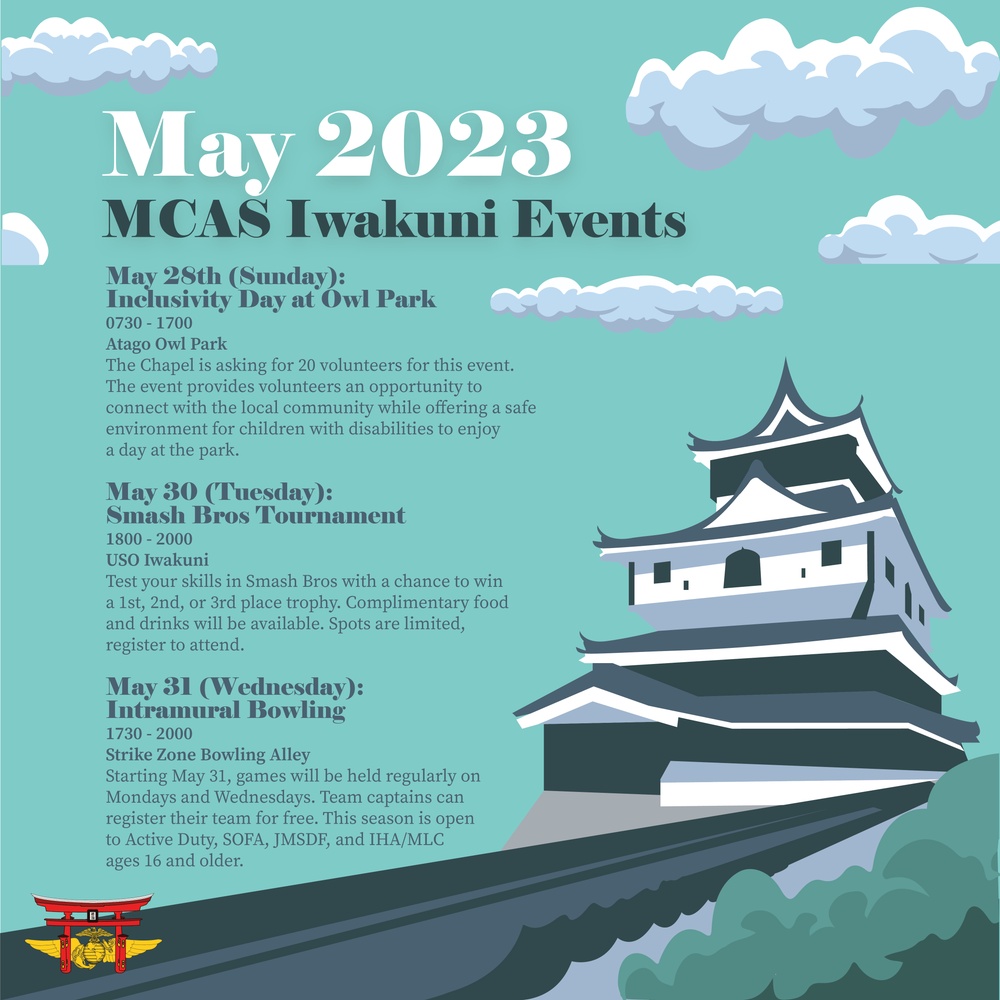 Marine Corps Air Station Iwakuni May 2023 calendar